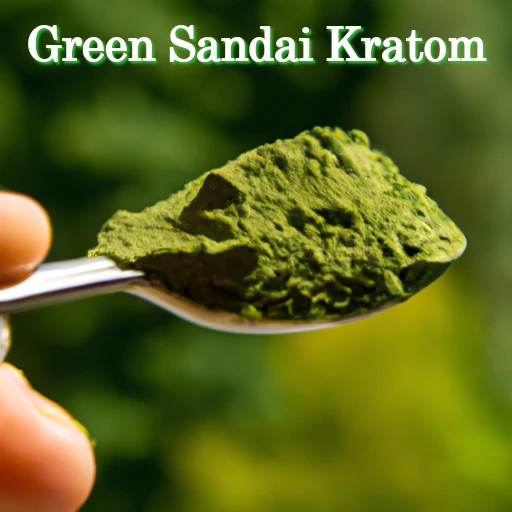 Spoon of Green Sandai Kratom