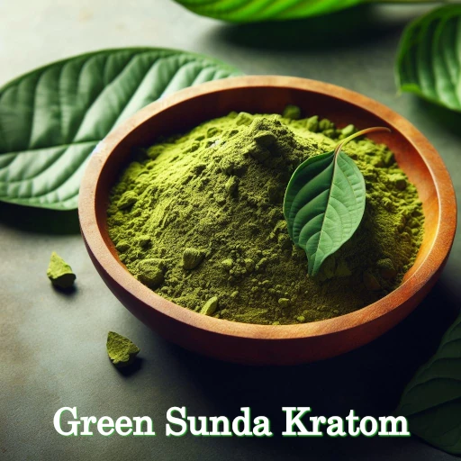 Bowl filled with Green Sunda Kratom